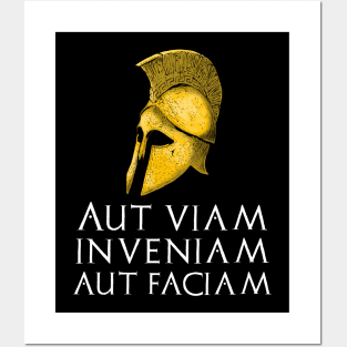 Motivational Ancient Classical Roman Philosophy Latin Quote Posters and Art